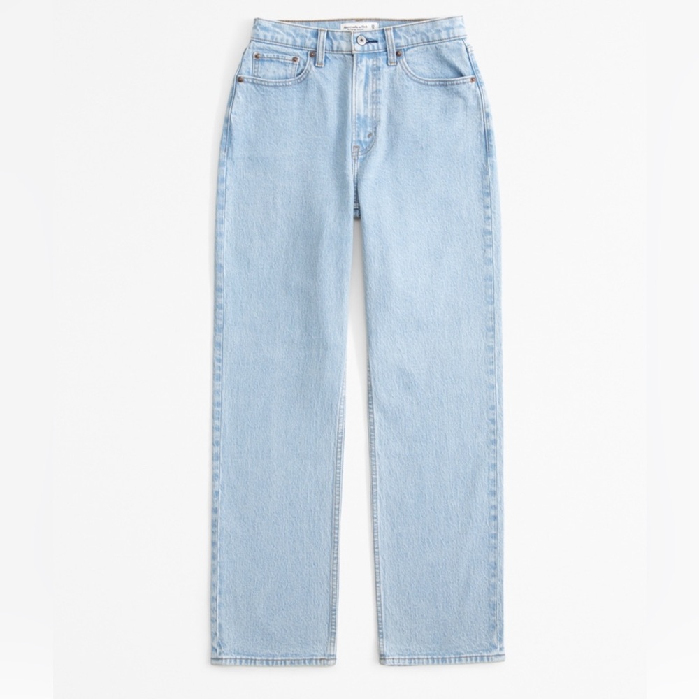 A&F Vintage straight high rise jeans Curve love